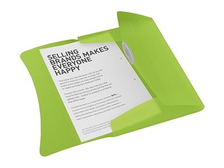 3-Flap Folder Esselte Vivida, A4, 150 sheets, translucent, green