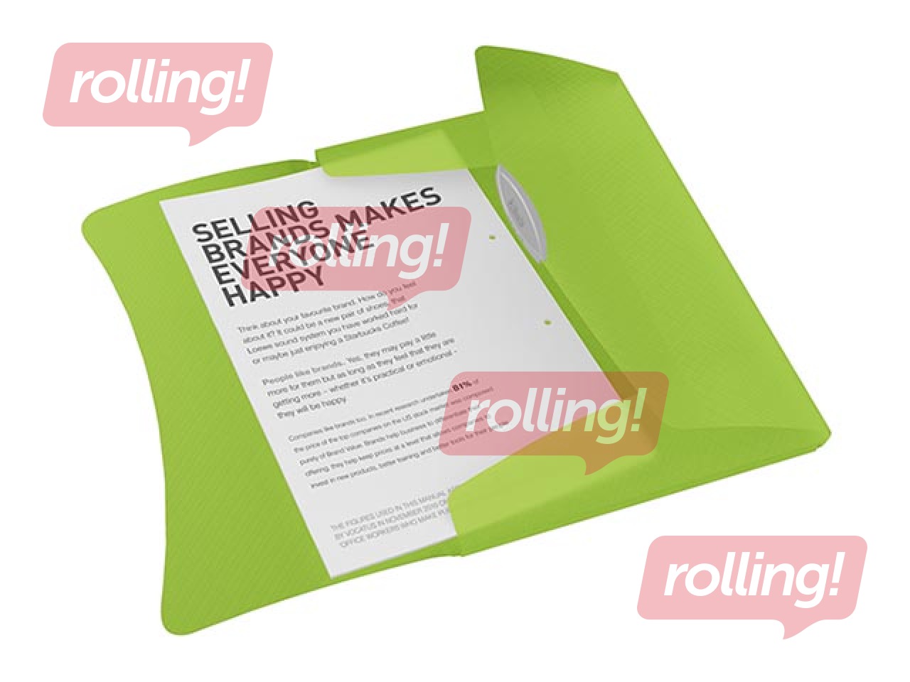 3-Flap Folder Esselte Vivida, A4, 150 sheets, translucent, green