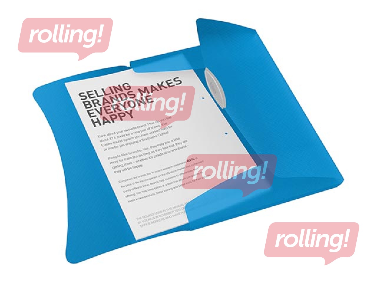 Mape ar gumijas aizdari Esselte Vivida, A4, 150 lapām, zila