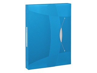 Box File Esselte Vivida, A4, 40 mm, translucent, blue