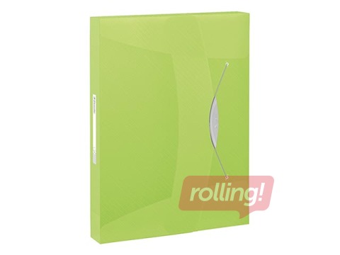 Box File Esselte Vivida, A4, 40 mm, translucent, green