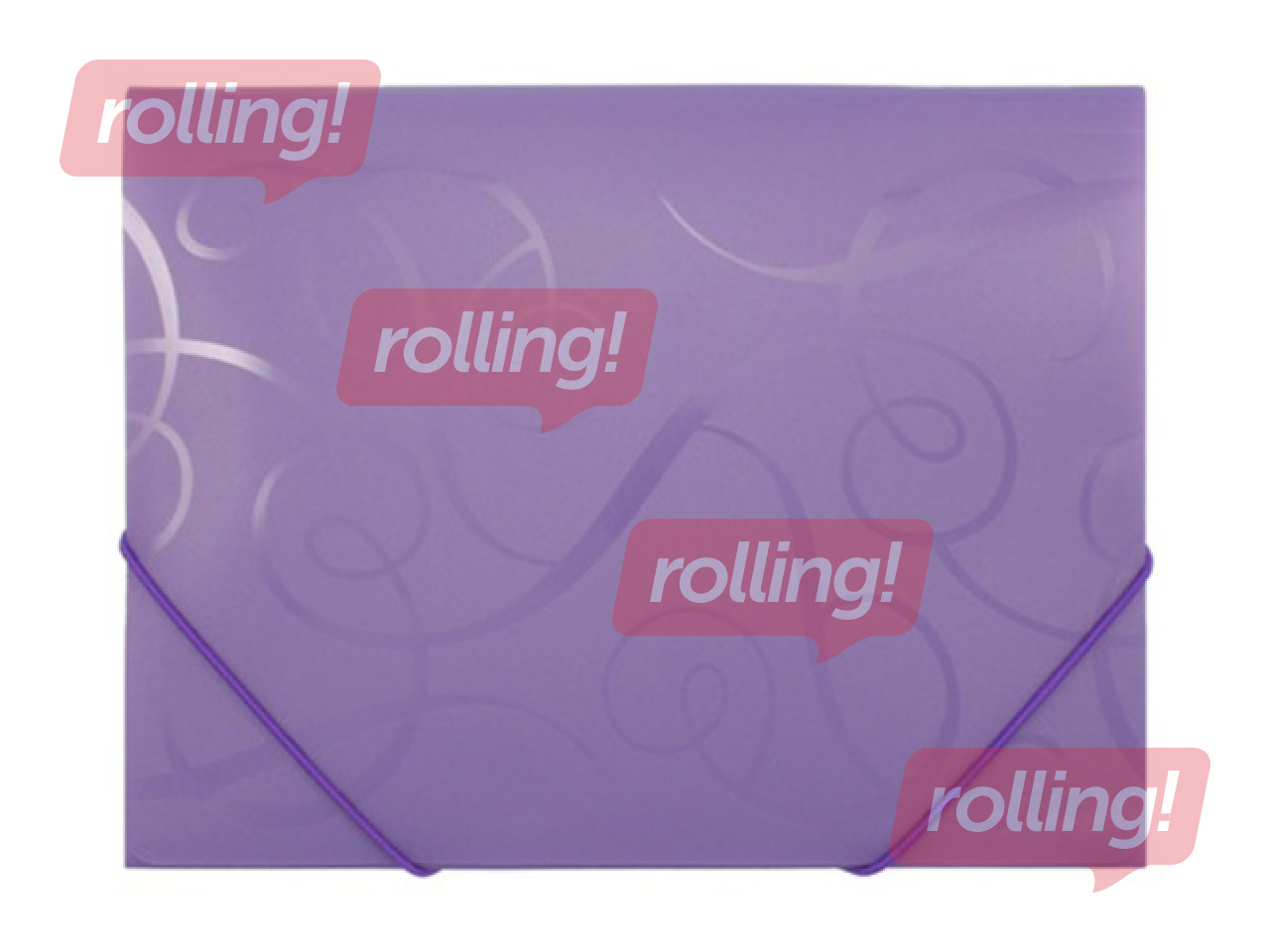 Folder with rubber Forpus BAROCCO, A4, purple