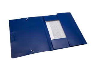 Mape ar gumijām Office Point, PP, zila