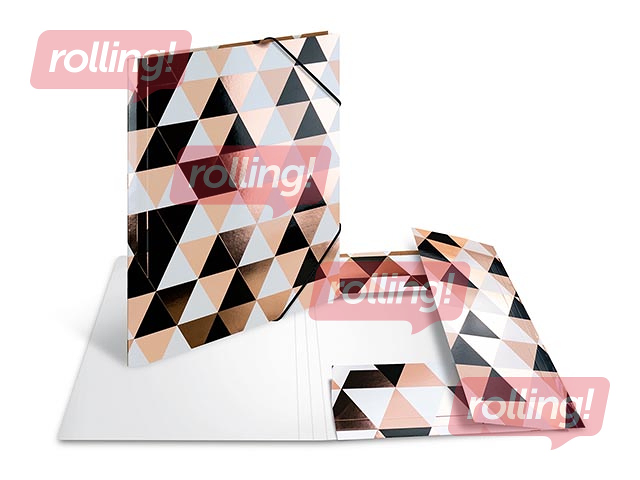 Mape ar gumijām Herma Abstract, A4, kartona