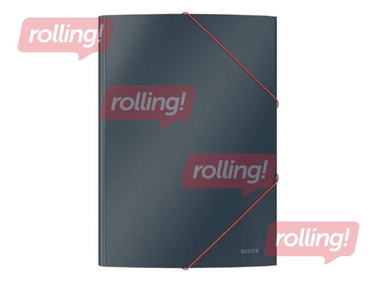 Folder with 3 flaps and rubbers Leitz Cozy, A4, cardboard, grey