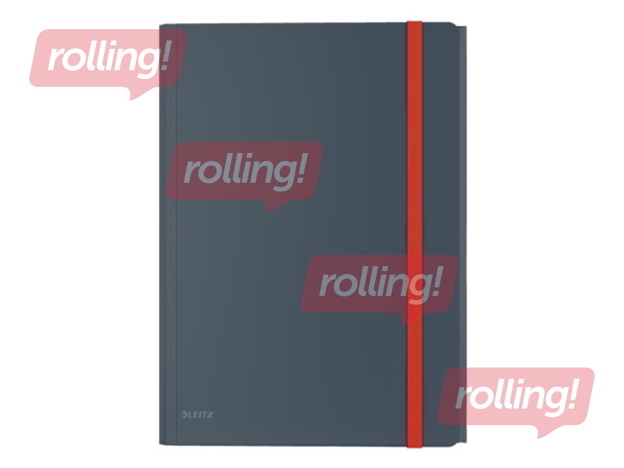 Folder with 3 flaps and rubbers Leitz Cozy, A4, PP, grey