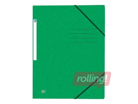 Top File + 3-flap folder Oxford, cardboard, green