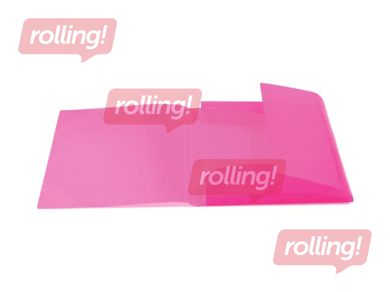 Mape ar 3 atlokiem un gumijām Herma, A3, PP, rozā