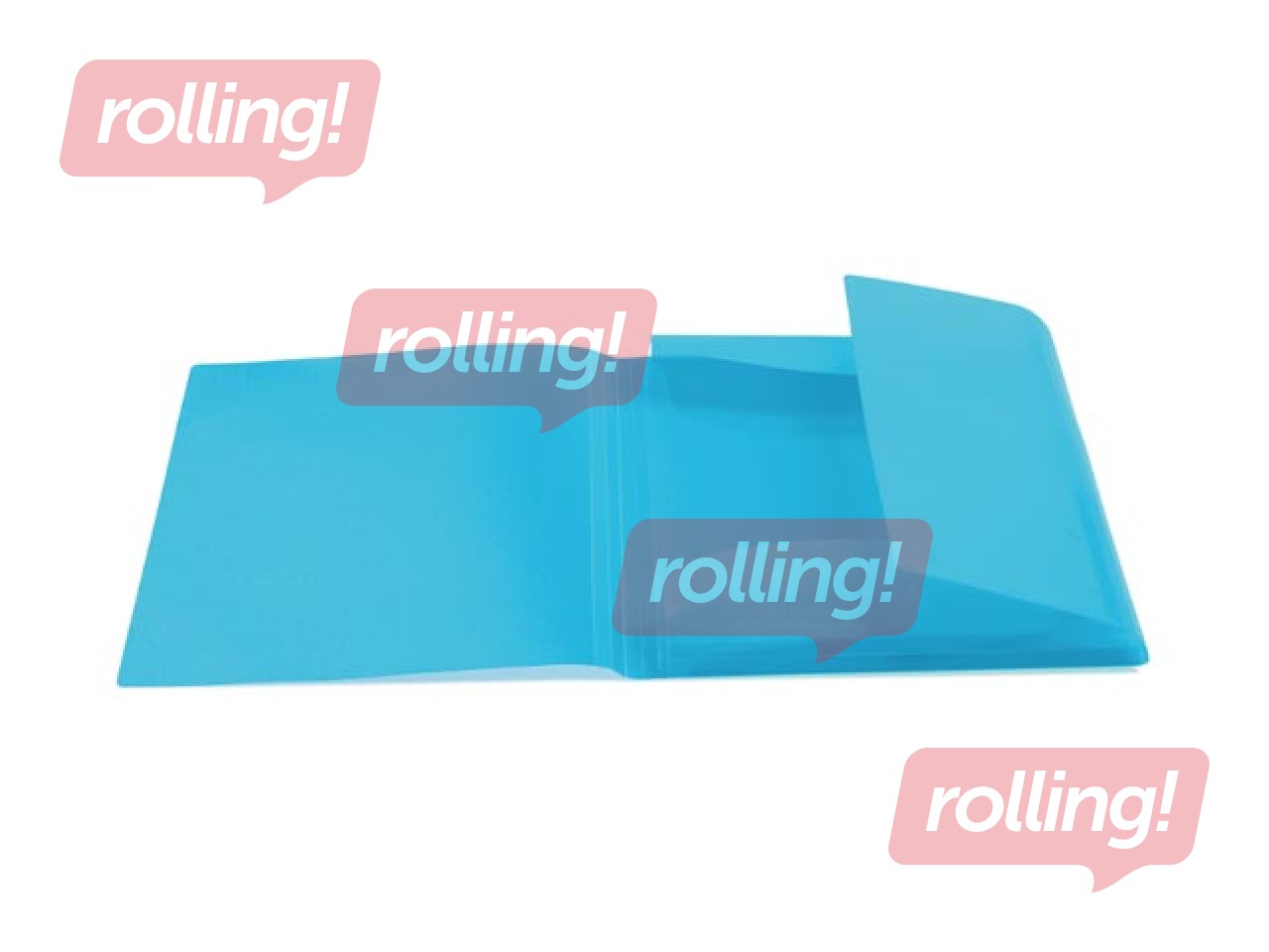 Folder with 3 flaps and rubbers Herma, A3, PP, light blue