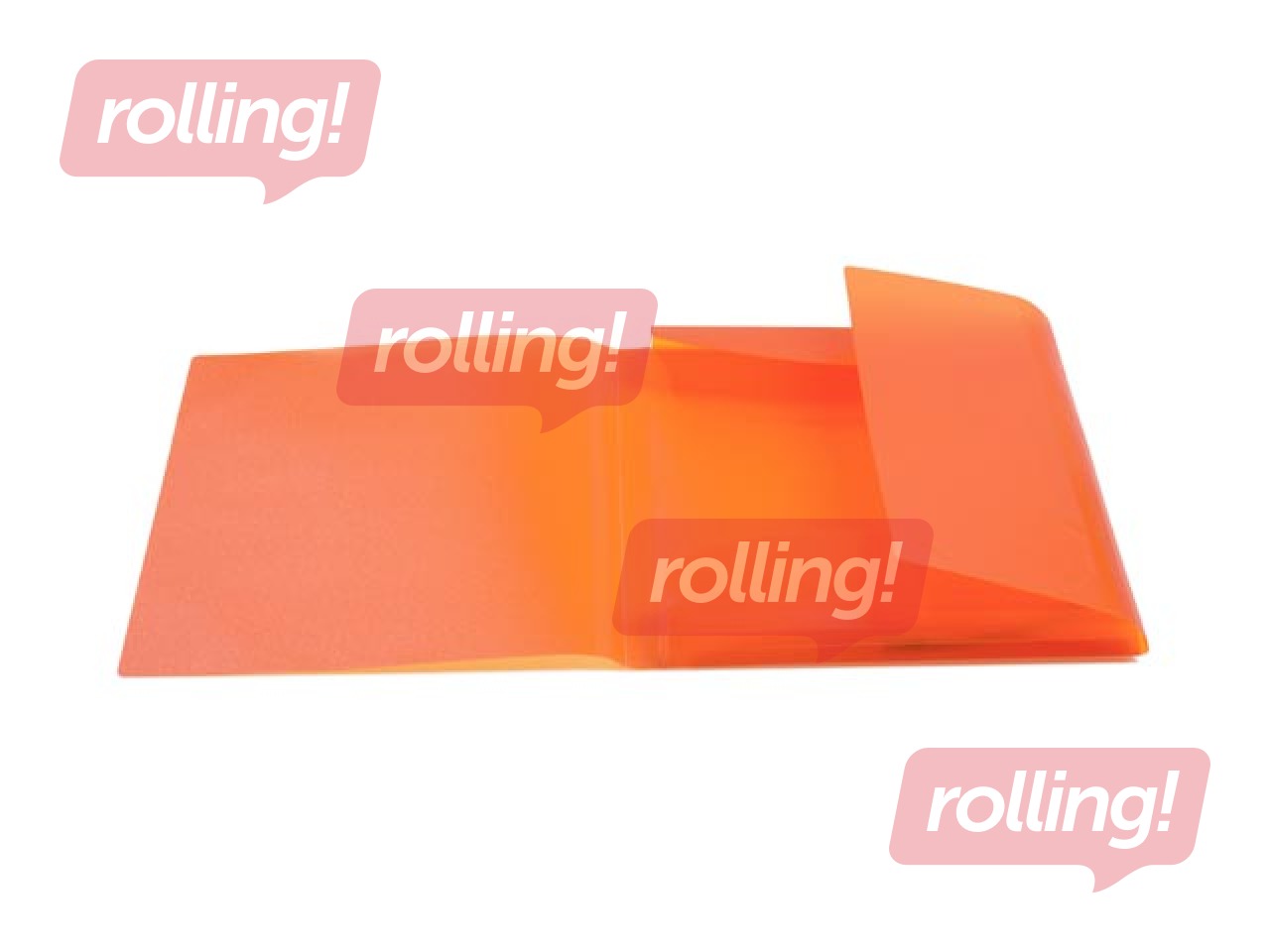 Folder with 3 flaps and rubbers Herma, A3, PP, orange