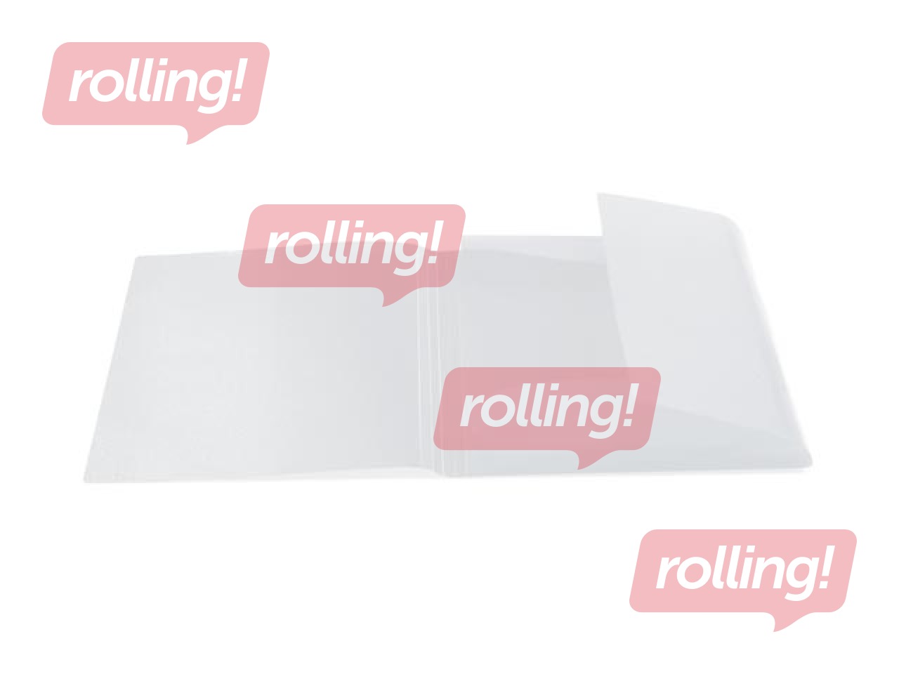 Mape ar 3 atlokiem un gumijām Herma, A3, PP, balta