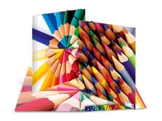 Elasticated folder A3 cardboard silks