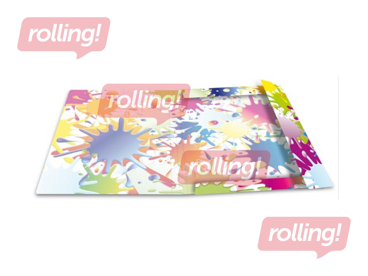 Elasticated folder A3 cardboard silks
