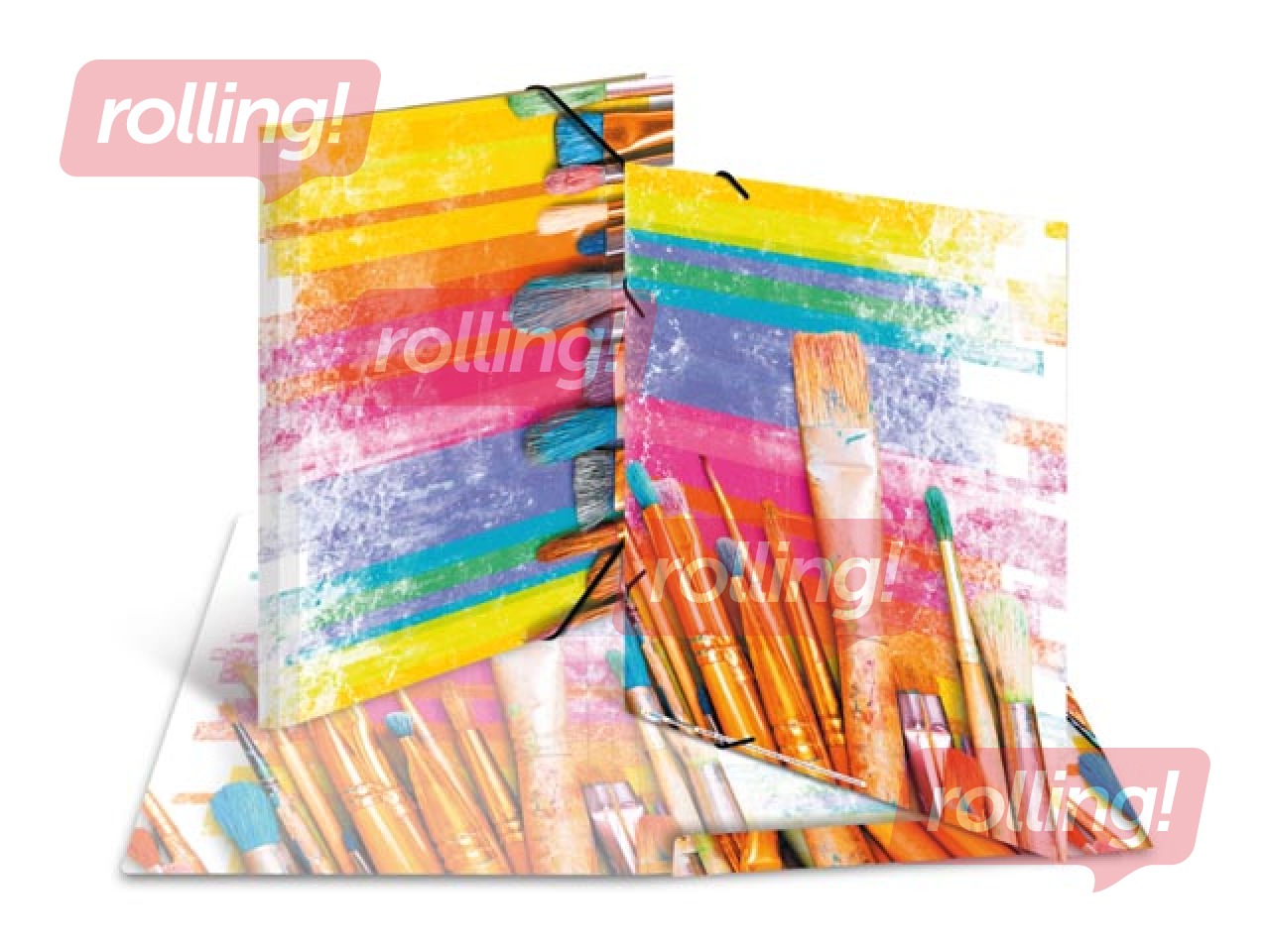 Mape ar gumijām zīmējumu glabāšanai Herma, A3, kartona