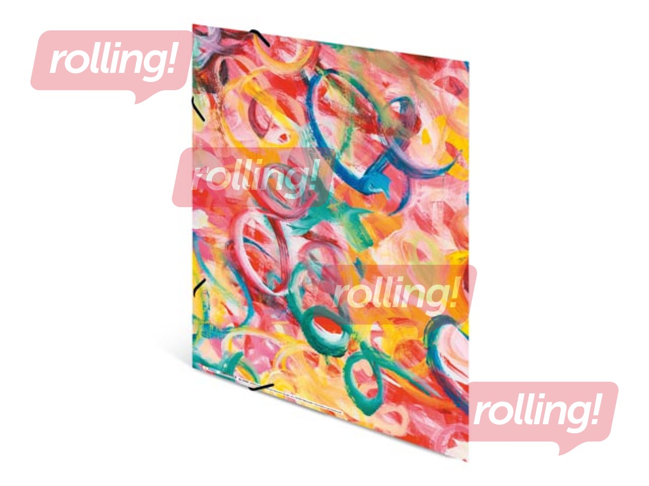Elasticated folder A3 cardboard silks
