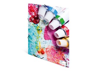Elasticated folder A4 cardboard silks