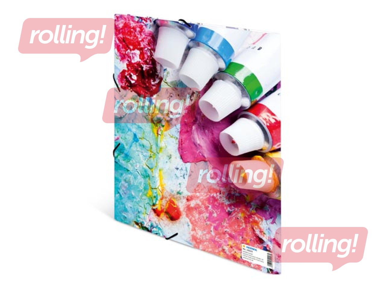 Elasticated folder A4 cardboard silks