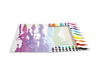 Elasticated folder A4 cardboard silks