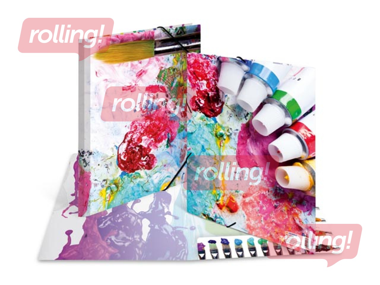 Mape ar gumijām zīmējumu glabāšanai Herma, A4, kartona