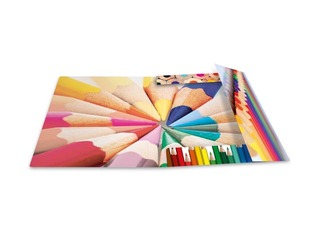 Elasticated folder A4 cardboard silks