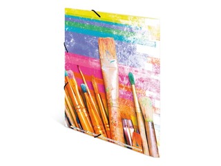 Elasticated folder A4 cardboard silks