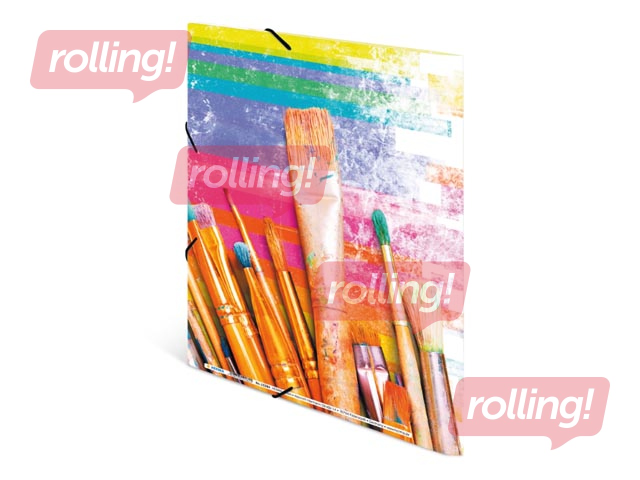 Elasticated folder A4 cardboard silks