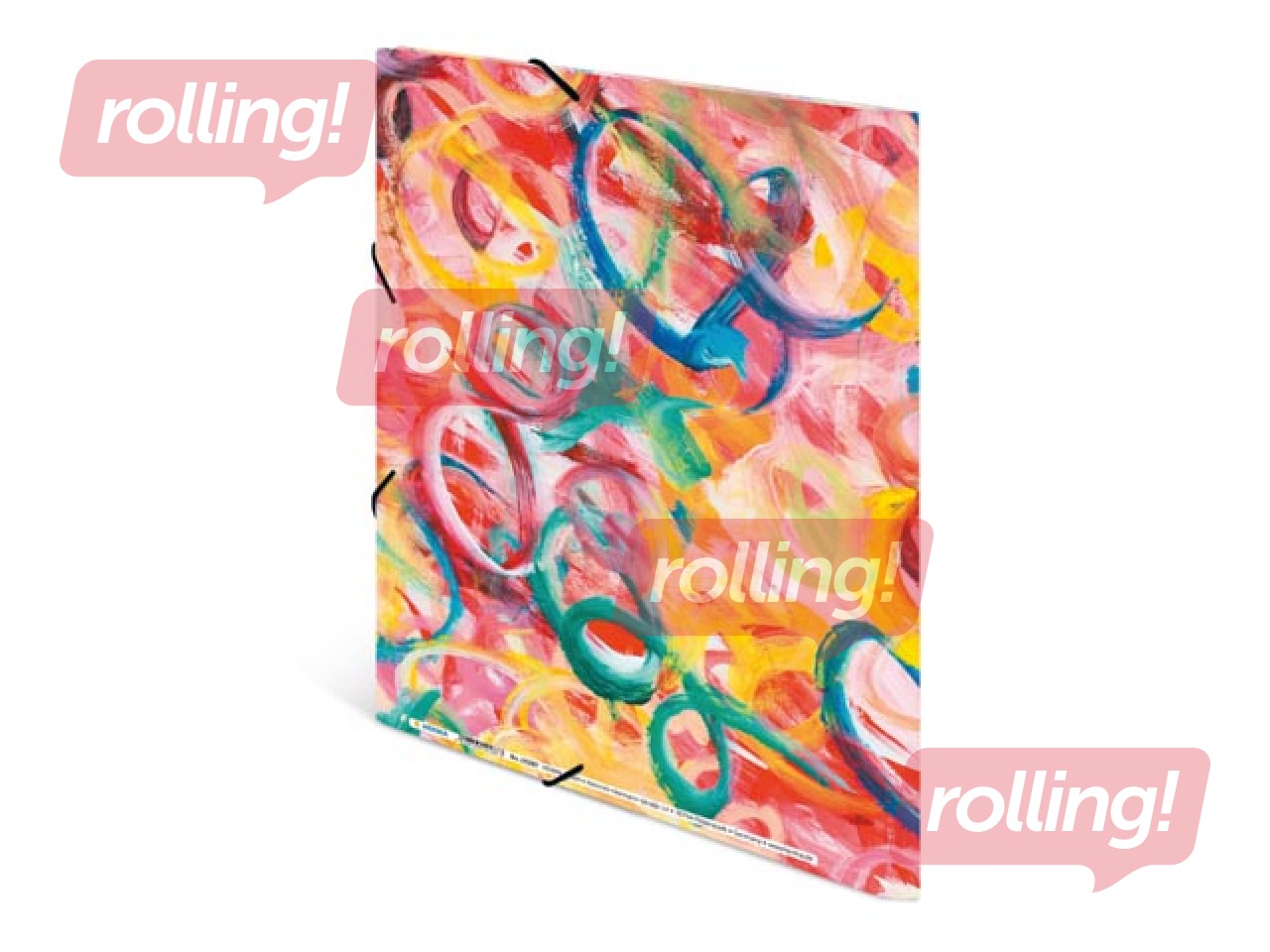 Elasticated folder A4 cardboard silks