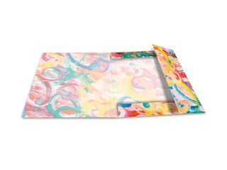 Elasticated folder A4 cardboard silks