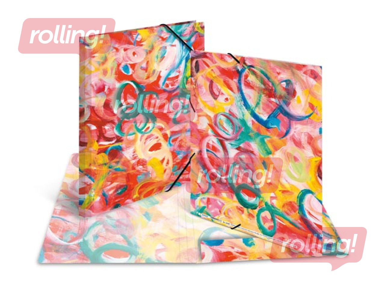 Mape ar gumijām zīmējumu glabāšanai Herma, A4, kartona