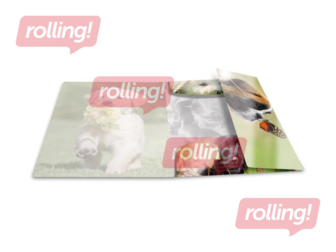 Folder with 3 flaps and rubbers Herma, A3, PP, glossy