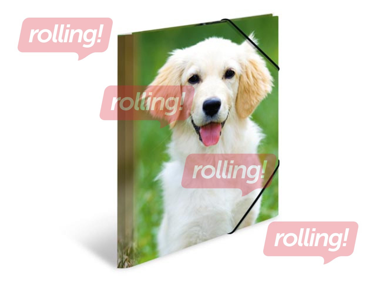 Папка с 3-мя клапанами и резинками Herma, A4, ПП