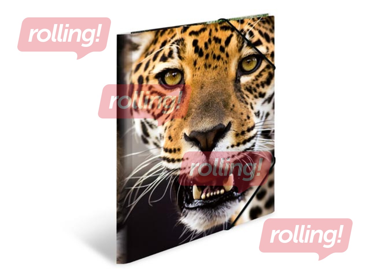 Папка с 3-мя клапанами и резинками Herma, A4, ПП