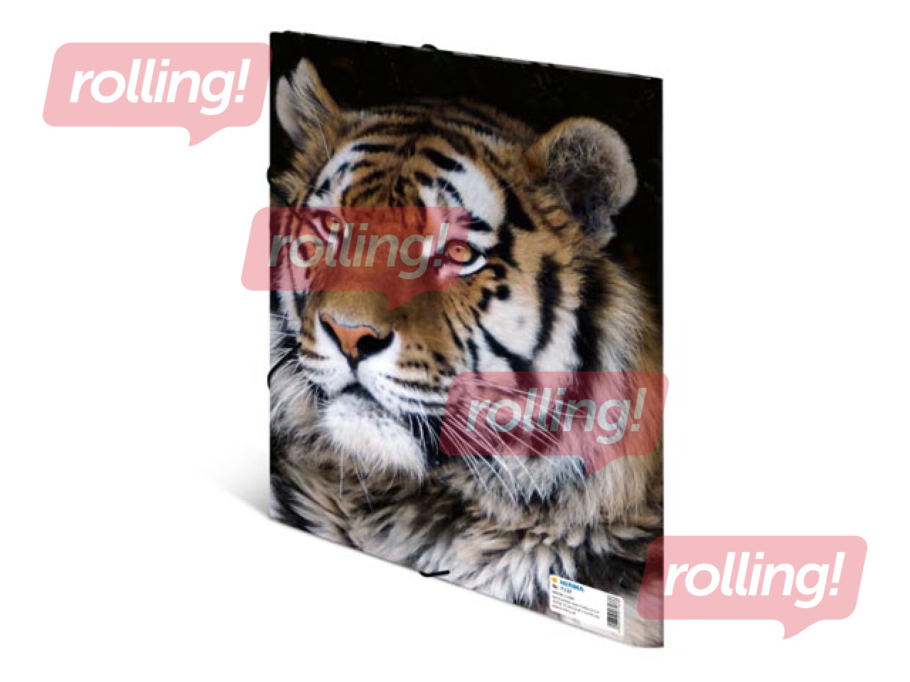 PROMO Kaust 3 klapi ja kummiga Herma, A4, PP