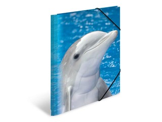 Папка с 3-мя клапанами и резинками Herma, A4, ПП