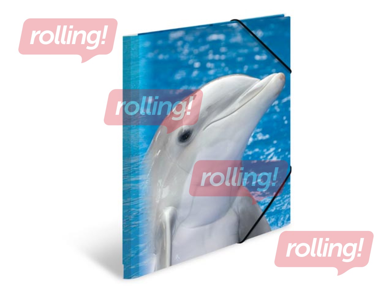 Папка с 3-мя клапанами и резинками Herma, A4, ПП