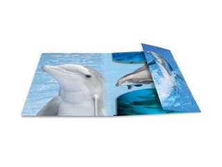 Папка с 3-мя клапанами и резинками Herma, A4, ПП