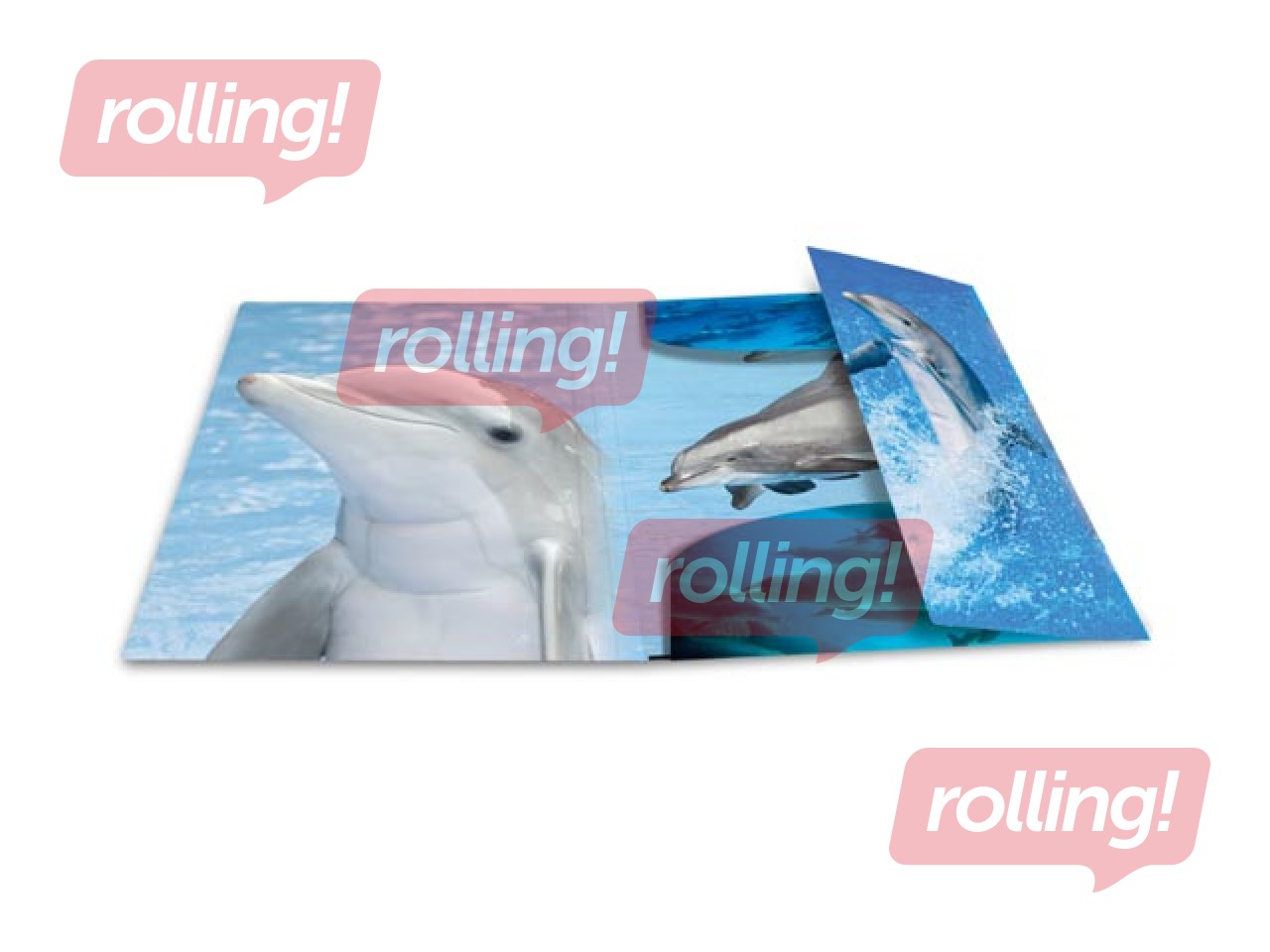 Папка с 3-мя клапанами и резинками Herma, A4, ПП