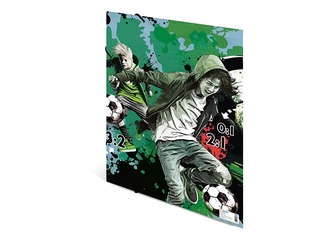 Elasticated folder Herma, A3, Street Soccer, cardboard