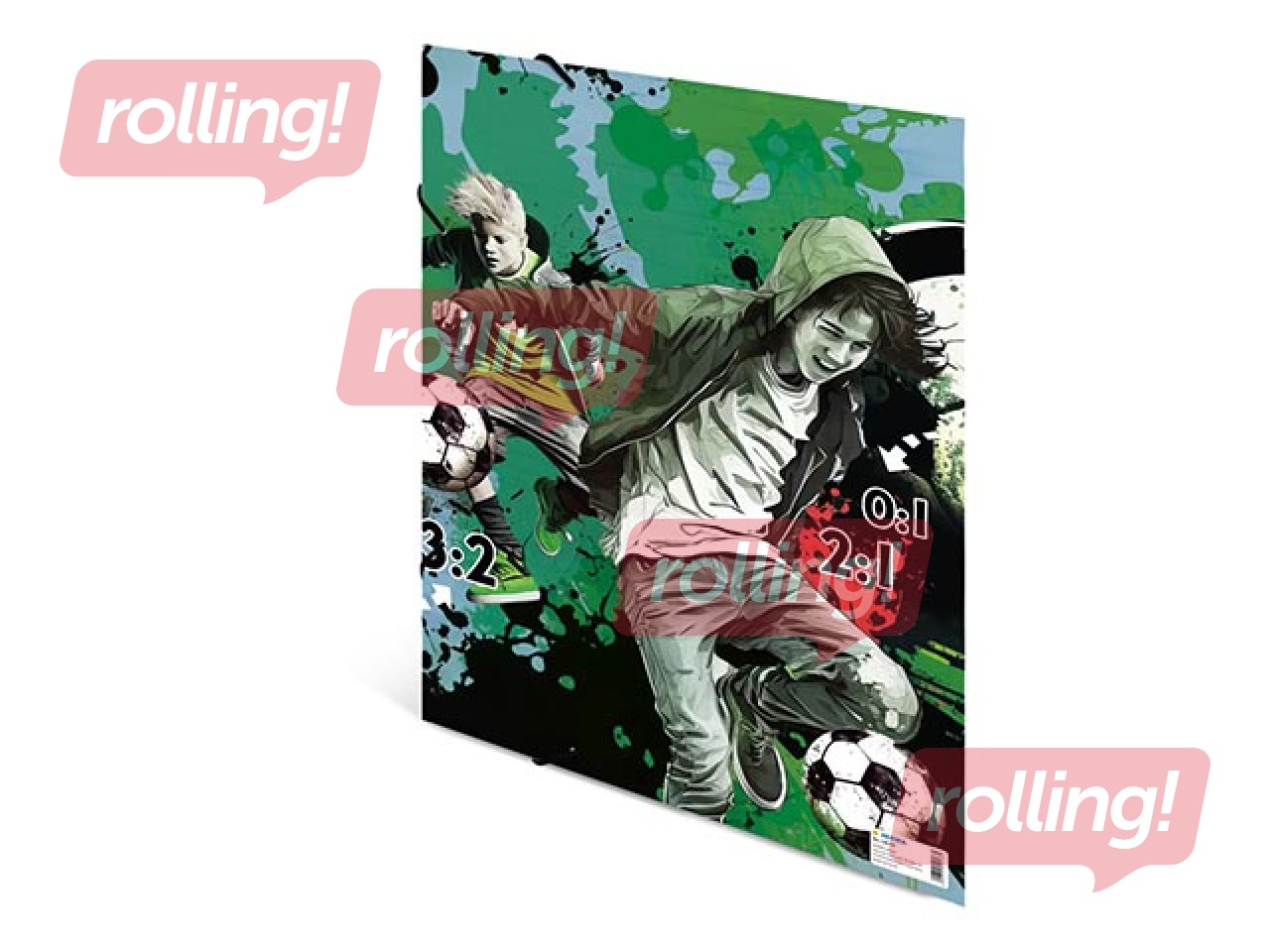 Elasticated folder Herma, A3, Street Soccer, cardboard