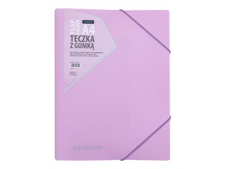 Folder Astra, with 3 tabs and rubber bands, A4, pastel colors