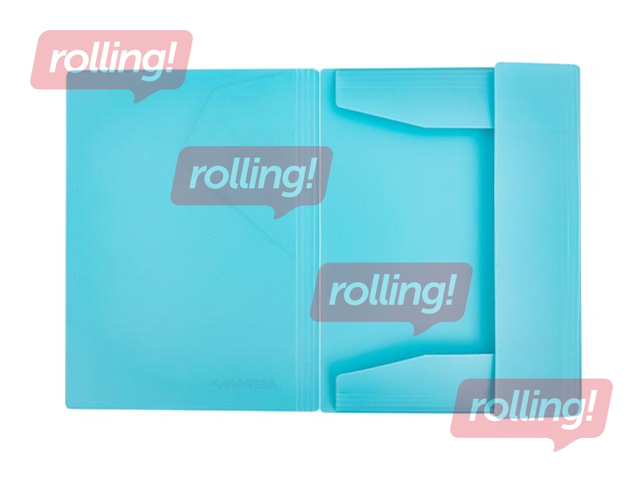 Mape Astra, ar 3 atlokiem un gumijām, A4, pasteļkrāsās