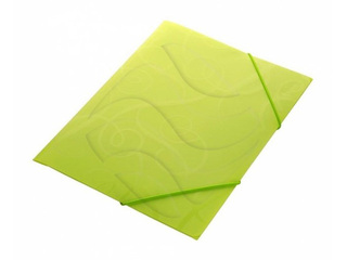 Folder with rubber Forpus BAROCCO, A4, light green