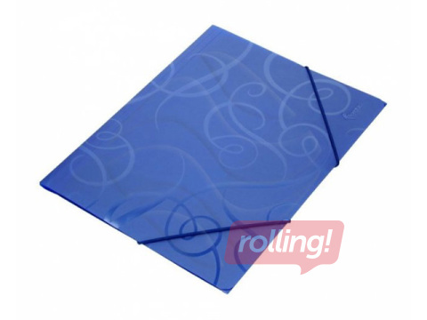 Mape ar gumiju Forpus BAROCCO, A4, zila