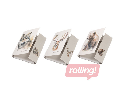 Mape ar 3 atlokiem un gumiju Pagna Save me No.5, A4, dažādi zvēri