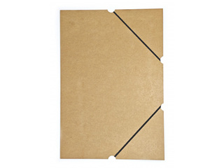 Folder with elastic band SM·LT, without flaps, A3, cardboard