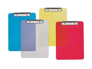 Clipboard Alco, A4, plastic, transparent smoke