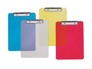 Clipboard Alco, A4, plastic, transparent yellow