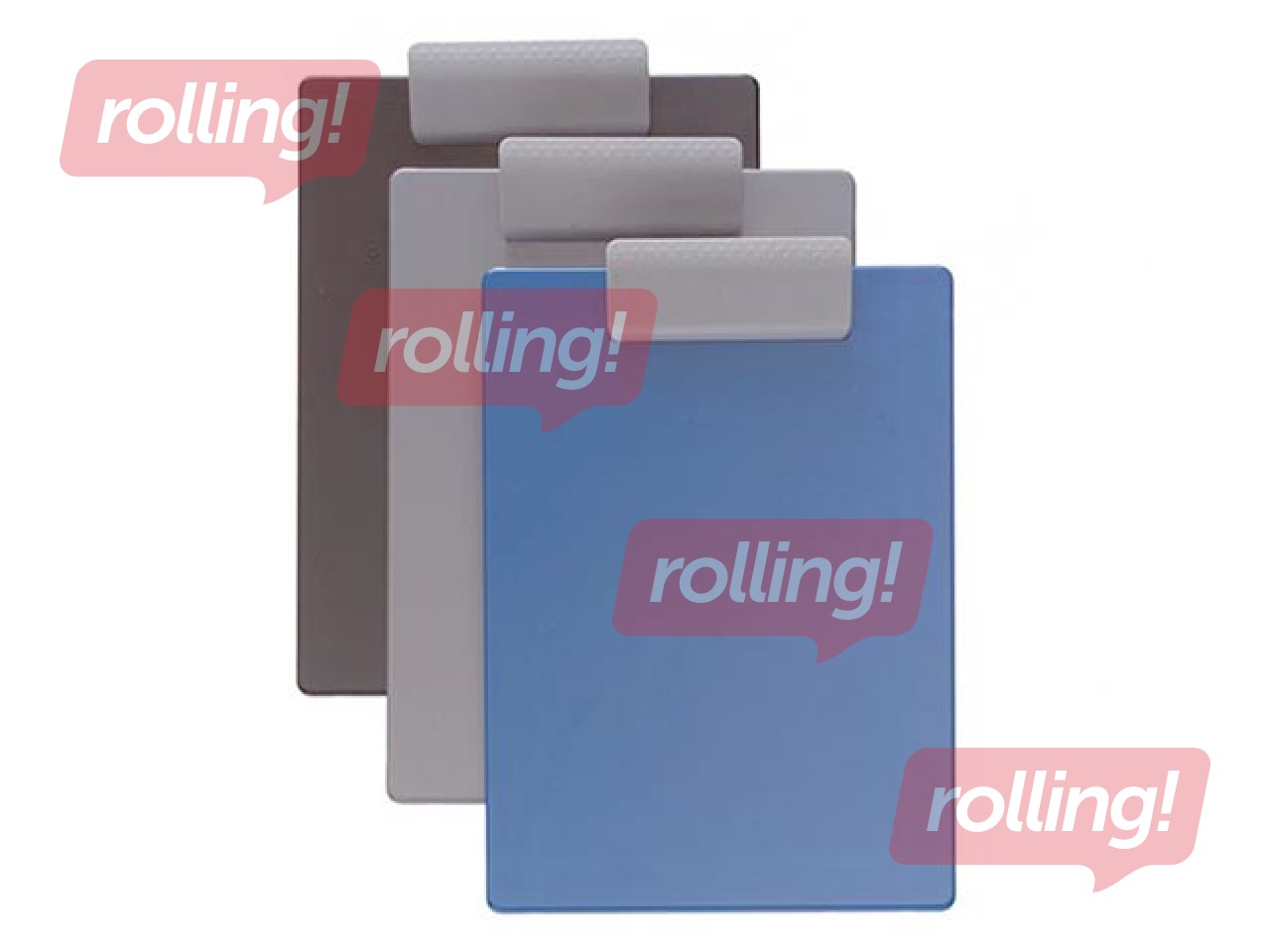 Clip Board with Relocatable Clamp, A4, black