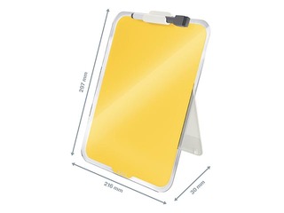 Clipboard Leitz Cosy, A4, glass, yellow