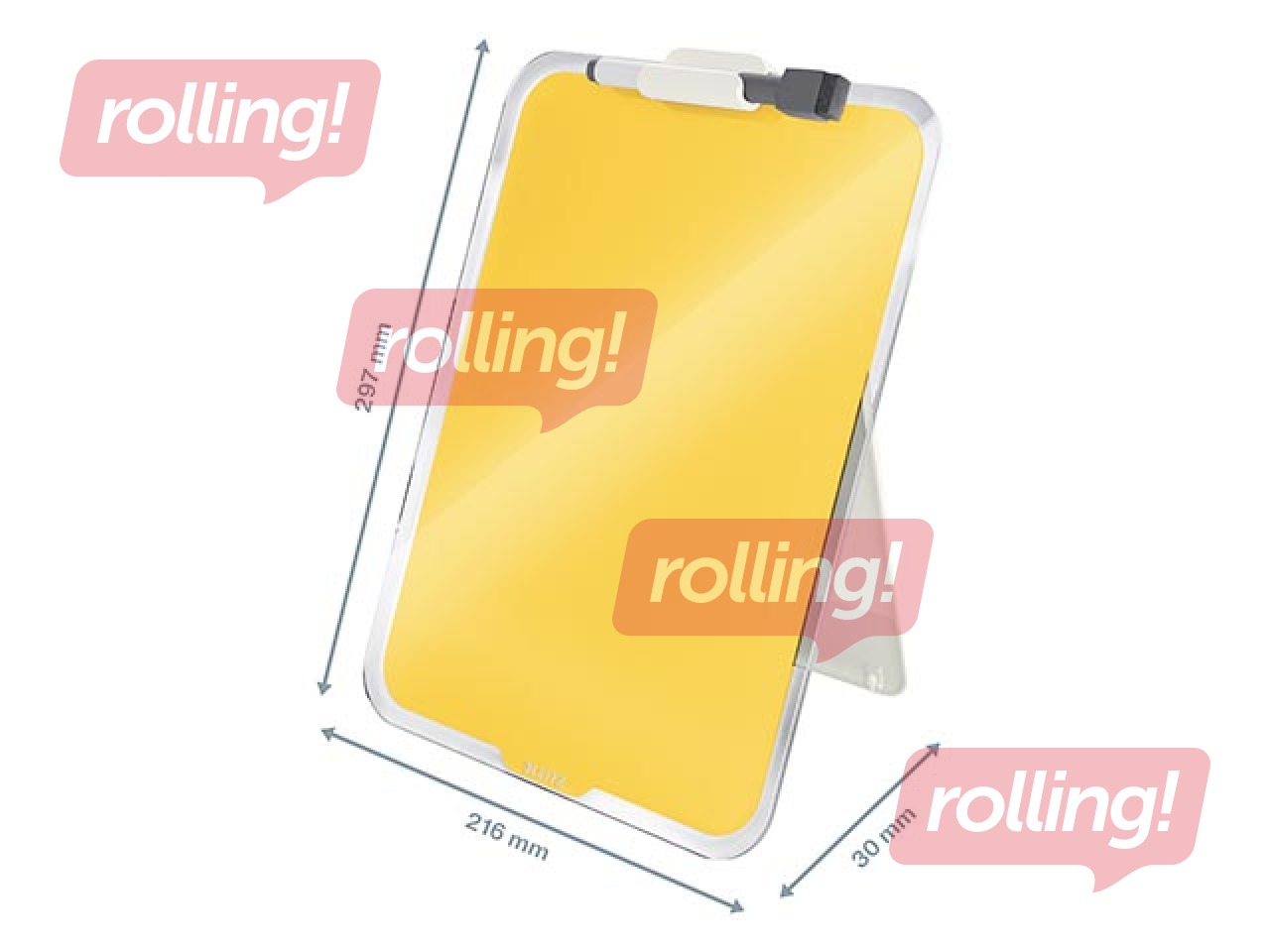 Clipboard Leitz Cosy, A4, glass, yellow